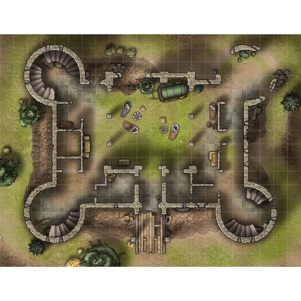 Swamps & Ruins Battlemap Book