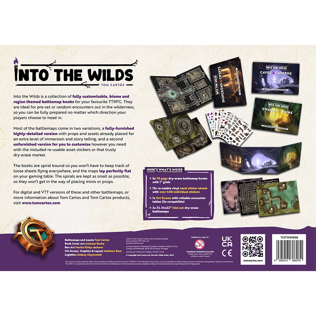 Into the Wilds Battlemap Books Volume 2 Deluxe Box Set