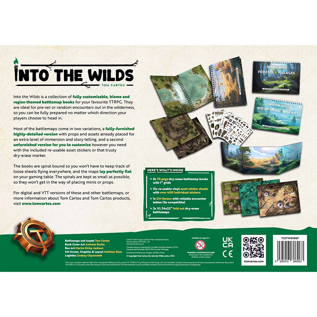 Into the Wilds Battlemap Books Volume 1 Deluxe Box Set
