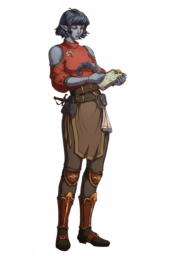 Character on white background